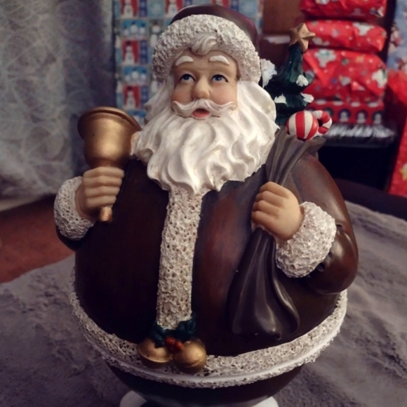 Ceramic Santa Cookie/Candy jar - Picture 2 of 4